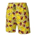 thumbnail image 6 of Uemuo Duck with Star Sunglasses Pattern Men's Swim Trunks Hawaiian Beach Bathing Suit Swimsuits Beach Quick-Dry Shorts with Pockets-Small, 6 of 9