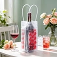 thumbnail image 4 of Manchon de Refroidisseur de Gel pour Bouteille de Vin Réutilisable Isolé, Sac à Glace à Refroidissement Rapide pour Bouteilles avec Poignée de Transport, Multicolore, 25 x 10 cm, Plastique, 4 of 6