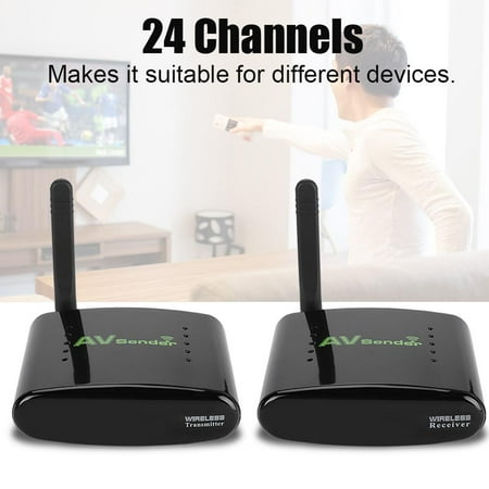 Indoor Video Transmitter PAKITE Anti-interference 24-channel 5.8GHz Fast Data Transmission Wireless AV Sender - US Plug, Video Signal Transmitter, Wireless Audio Video Transmitter and Receiver ()