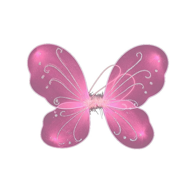 Fortune Ailes de Fée Papillon pour Adulte et Enfant, Costume de Fête d'Halloween, Accessoires de Déguisement