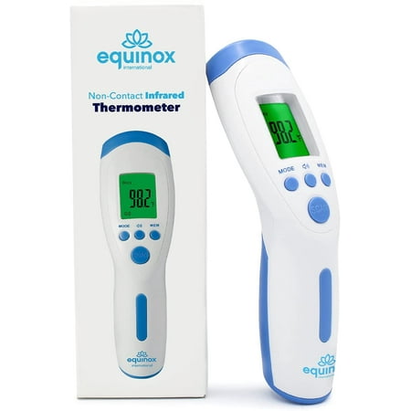 Equinox Digital Forehead Thermometer - Thermometer for Adults - No Touch Thermometer (Non Contact / Touchless) - Body/Surface/Room Temperature Scanner – LCD Display Ideal for Whole Family & Babies
