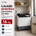 thumbnail image 2 of Lavadora Semiautomatica 16 Kg Doble Tina 1150 W Dos Programas Tres Niveles Agua Control Manual, 2 of 7