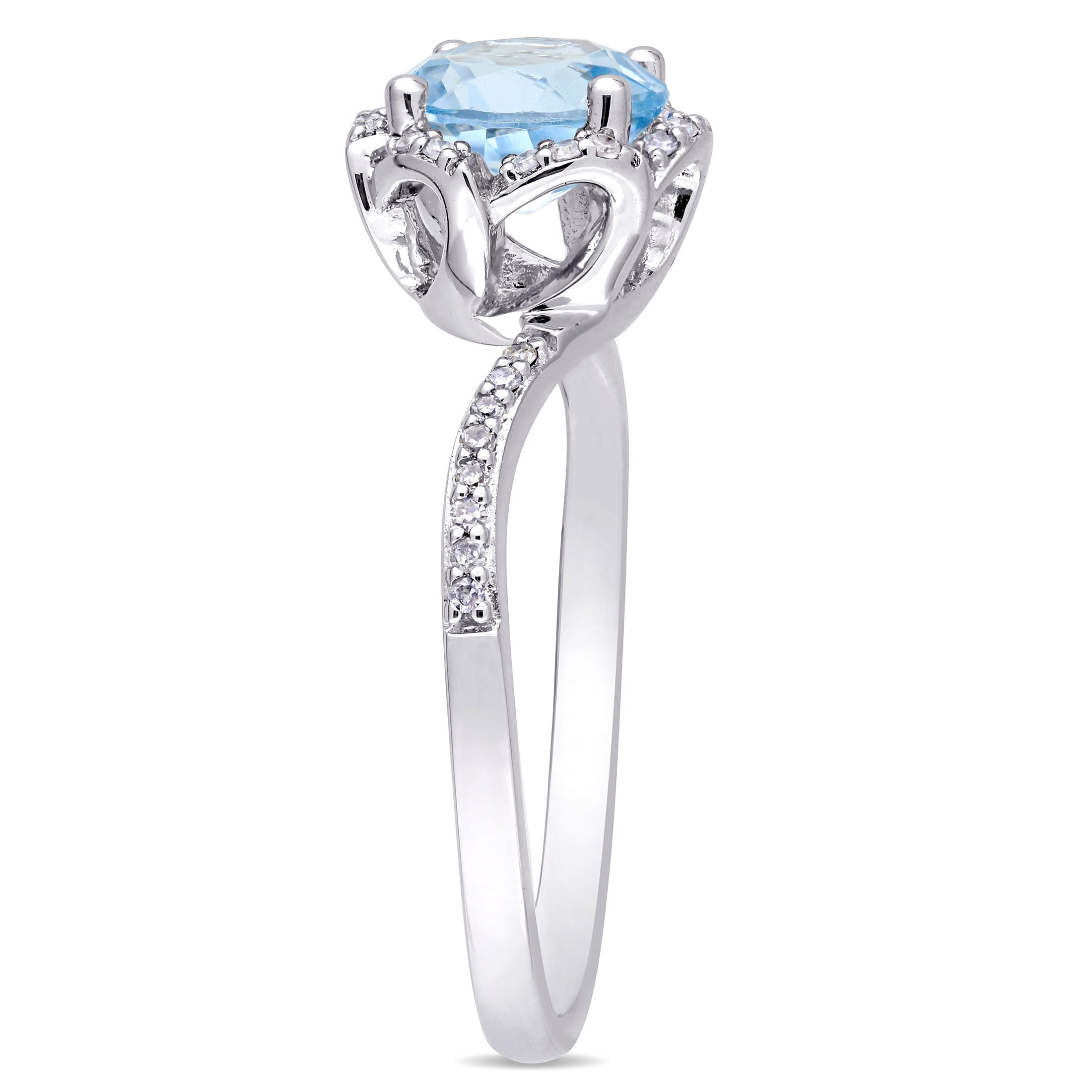 Everly Women's Topaz 14K White Gold Engagement Ring