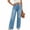 *Light Blue, variant on ClodeEU Women's High Waist Wide Leg Jeans, Casual Straight Leg Denim Pants with Pockets Black,Women's Plus L