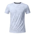 thumbnail image 5 of Leey-World Tshirt for Men Men's Cotton T-Shirts Oversized Unisex Tshirt Short Sleeve Casual Loose Fit Tee Vintage Streetwear Washed Top(White,L), 5 of 8