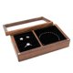 thumbnail image 4 of Silver Caja de joyería de madera Retro portátil para pendientes, anillos, pulseras, collares, soporte de almacenamiento, exhibición, 4 of 4