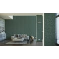 thumbnail image 4 of Concord Wallcoverings Modern Textured Wallpaper 3D, Deco/Motive, Graphics, Vinyl Accent Wall, Gold, Green, Metallic, 21 in x 33 Ft (57 sq. ft), 388285, 4 of 5