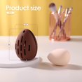 thumbnail image 4 of Makeup Sponge Holder, Trianu Silicone Beauty Blender Case Breathable Makeup Egg Storage Box Shatterproof Makeup Sponge Carrying Case for Daily and Travel(Khaki), 4 of 7