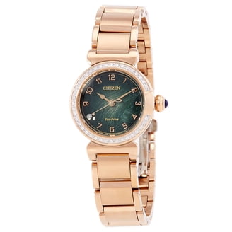 CITIZEN Women's Eco-Drive Ceramic Diamond Chronograph Watch FB1233