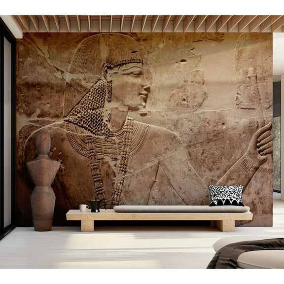 Tiptophomedecor Background & Patterns Wallpaper Wall Mural - Stone Pharaoh