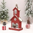 thumbnail image 3 of Figuras navideñas de casas de pueblo con luces LED, edificios, paisajes en miniatura, regalo EstiloC 22x13x49cm, 3 of 7