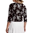 thumbnail image 6 of Gleelist Plus Size Cropped Cardigan Bolero Shrug For Dresses 3/4 sleeve Oversized Lightweight Cardigan Sweaters For Women XL-5XL, 6 of 6