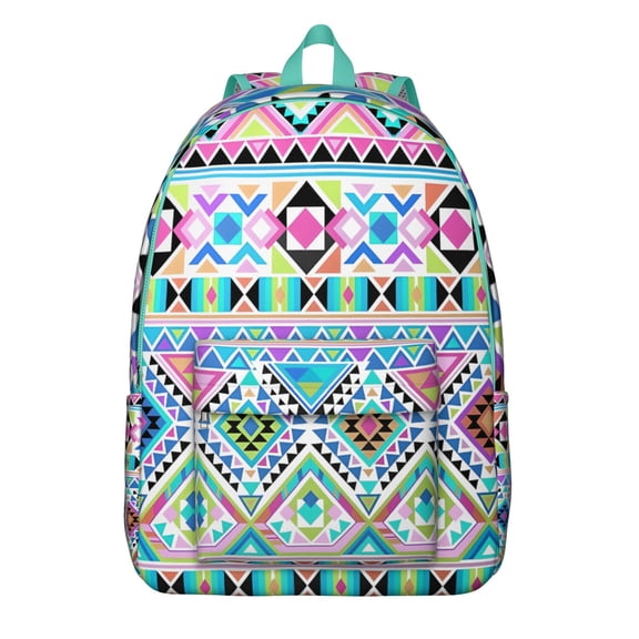 Vintage Bohemian Print Backpack for Adults, Large Capacity Boho Style Bookbag with Multiple Pockets, School Backpack for Students, Commute, Travel, College, Great Gift Choice