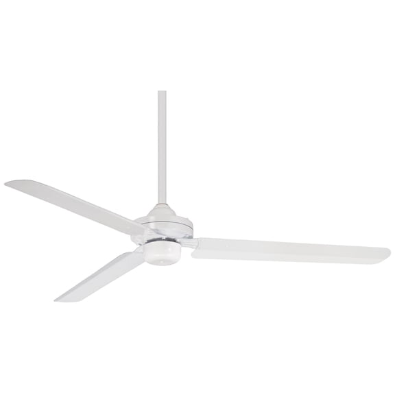 Ceiling Fan In Transitional Style 13.63 Inches Tall By 54 Inches Wide-Flat White Finish-Flat White Blade Color Minka Aire Fans F729-Whf