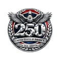 cpengpj 250th Anniversary Patriotic Car Sticker 1-Sheet,UV-Resistant ...