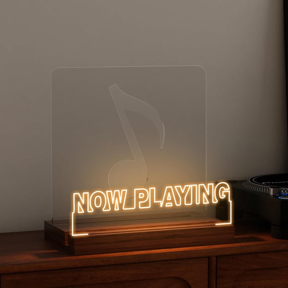 Soporte para discos de vinilo CoolGift Mart que ahora suena con luces