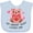 Blue, variant on Inktastic My Great Aunt Loves me- bear and hearts Boys or Girls Baby Bib