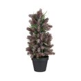 thumbnail image 1 of Artificial Plant Faux Tree Simulated Potted Plants Outdoor Indoor Plastic Pulp Flowerpot For Christmas Ornament, 1 of 10