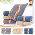 thumbnail image 4 of Staron 73x34cm Cotton Towels for Bathroom (Blue), Super Soft and Absorbent Bath Towels, 4 of 4