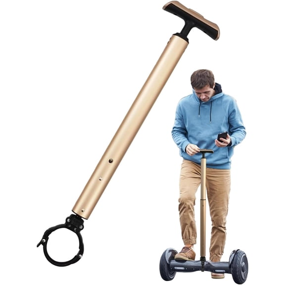 Hoverboard Safety Handle Attachment - Adjustable Telescopic Handlebar for Balance Scooters - Hoverboard Handle for Adults, Kids, Beginners