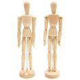 thumbnail image 2 of Creative Model Ornaments Home Decoration Movable Joints Wooden Manikin for Table Shelf Bedside Table, 2 of 9