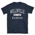 thumbnail image 1 of Mullinville Kansas Classic Established Men's Cotton T-Shirt, 1 of 1