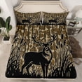 thumbnail image 2 of Castle Fairy Safari Deer Twin Sheet Sets for Boys Girls,Abstract Camouflage Bedding, 2 of 7