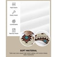 thumbnail image 2 of Boho Southwest Chair Seat Covers for Dining Room Stretch Chair Seat Covers Set of 2, Farmhouse Aztec Tribe Brown Blue Plaid Chair Seat Protector Cushion Slipcovers for Kitchen Restaurant Office, 2 of 6