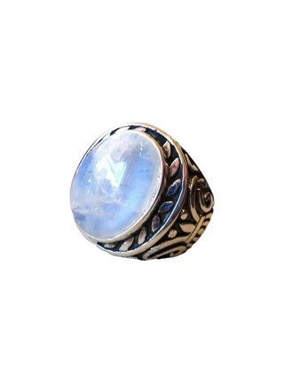 moonstone natural stone durr al najaf men ring jewelry sterling