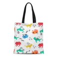 thumbnail image 1 of JSDART Canvas Tote Bag Dinosaur Pattern and for Slogan Men Awesome Rice Reusable Shoulder Grocery Shopping Bags Handbag, 1 of 1