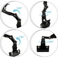 thumbnail image 4 of PinesC 5 Pack Adjustable Document Holder Flexible Rotatable Paper Holder for Typing Desktop Document Holder Paper Stand Copy Holder Clip for Computer Monitor Canvas Clamp (Black) Black, 4 of 5