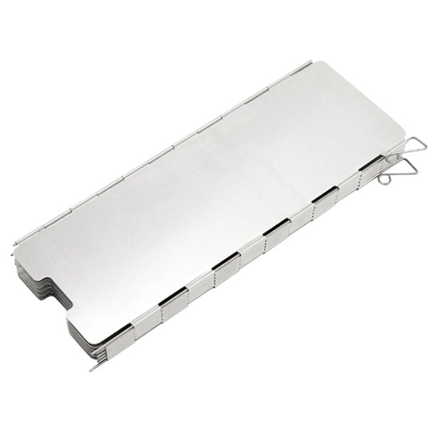 Estufa Camping 10 Placas Parabrisas Plegable para Gas Mochilero