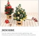 thumbnail image 3 of Adorno de escritorio para el hogar Cateissary decoración del árbol de Navidad Mini árboles de Navidad rojo, 3 of 6