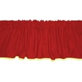 thumbnail image 1 of Baby Doll Bedding Solid Two tone Window Valance, Red/Yellow, 1 of 1