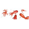 thumbnail image 3 of Poissons Rouges - Toile 16"x48 Pouces - Impression à la Demande, 3 of 5