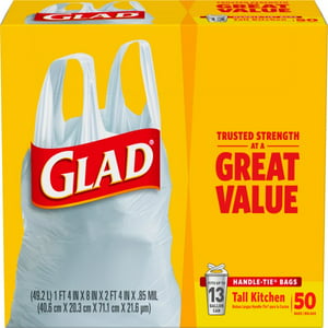 Handi-Bag Super Value Pack - 8 Gal - White - 130/Box