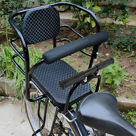 GETAJGHSD Iron Bike Rear Seat Handrail with Thickened Design and Anti Skid Handle