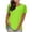 Green, variant on Plus Size Women's Relaxed Hem Crew Neck Tee: Lightweight Short Sleeve T-Shirt with Soft Summer Fabric & Everyday Casual Wear Green XXL