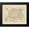 thumbnail image 2 of Tallis 24x20 Black Modern Framed Museum Art Print Titled - Eastern Europe Hungary - Tallis 1851, 2 of 5