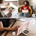 thumbnail image 6 of Rugged Case for Samsung Galaxy Tab A11+ Plus 11 Inch 2025 SM-X230 X235, Rotating Kickstand Heavy Duty Protective PC TPU Hybrid Bumper Cover with Pen Holder for Galaxy Tab A11+ 11",Rosegold, 6 of 8