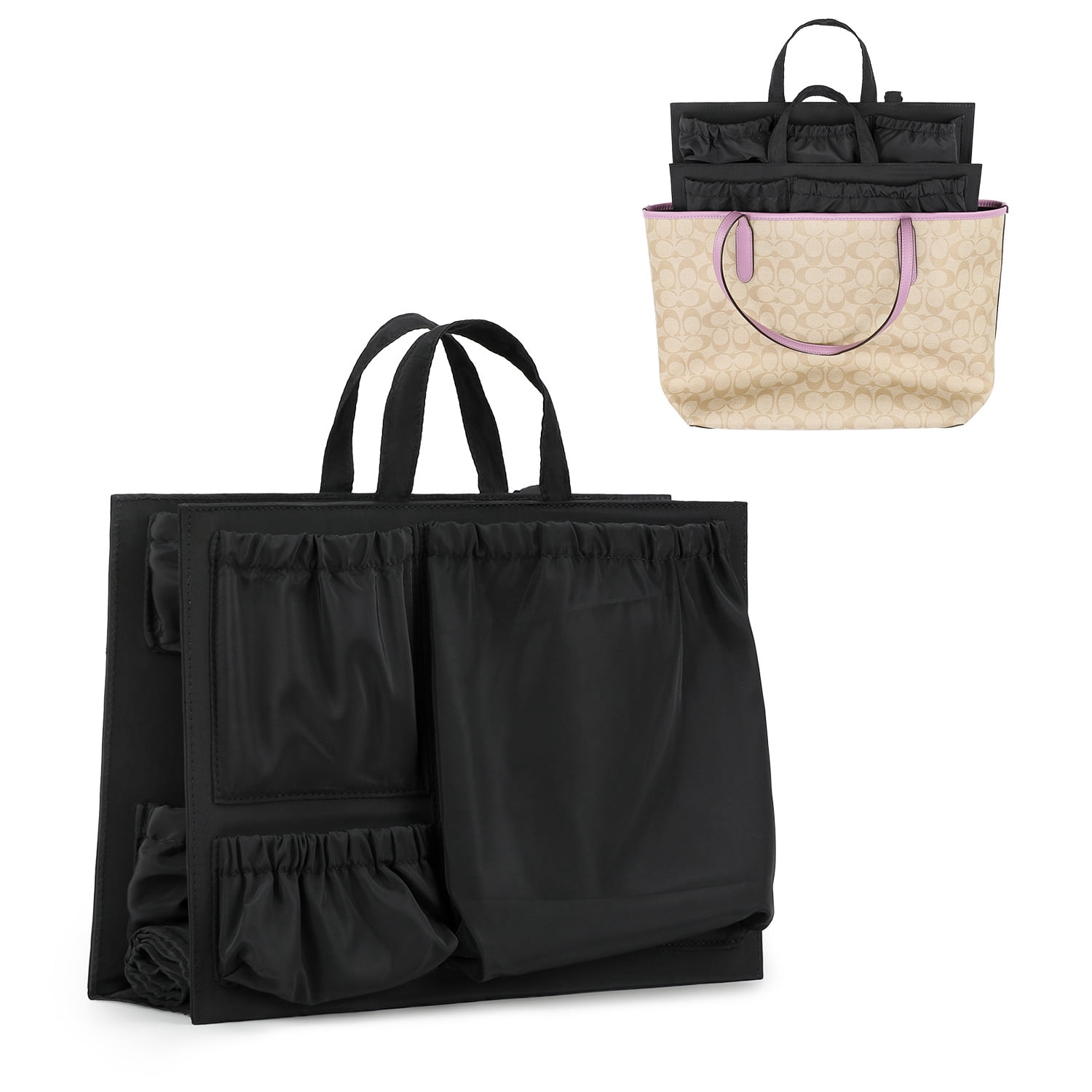 SPEKSEE Tote Bag Organizer Insert - Multi-Pocket Storage for Maternity and Baby Items, Convertible Diaper Bag