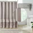 thumbnail image 2 of VHC Brands Florette Ruffled Shower Curtain 72x72, 2 of 7