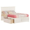 thumbnail image 1 of Pemberly Row Lit Plateforme Complet en Bois Madison avec Tiroirs de Rangement, Blanc, 1 of 4