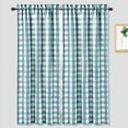 thumbnail image 4 of GymChoice Cafe Curtains,Buffalo Plaid Gingham Check Short Tier Curtains for Kitchen Bathroom Window Curtain for Bathroom or Kitchen Curtains, 4 of 9