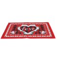 thumbnail image 2 of AMERTEER Valentine Day Elements Rug Household Anti-skid Entrance Mat Printed Mat (Red), 2 of 6