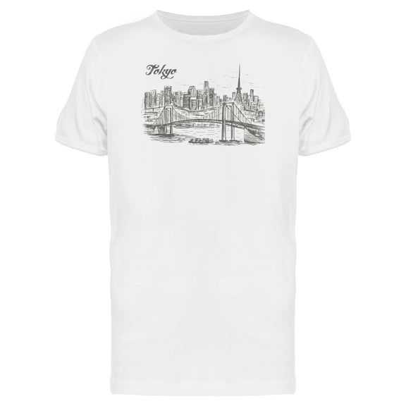 Tokyo Japan City Sketch Tee Men's -Image by Shutterstock