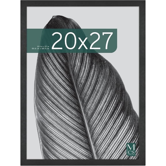 MCS Studio Gallery 20x27 Poster Frame Black Woodgrain, Vertical & Horizontal Wall Hanging Large Picture Frame for Photos, Posters & Art Prints (1-Pack) 1-Pack 20x27 - Select