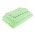 thumbnail image 1 of 3pcs Flower Pattern Towel Microfiber Bath Towel Set Towel Shower Towel Sauna Towel - , Light Green, 1 of 8