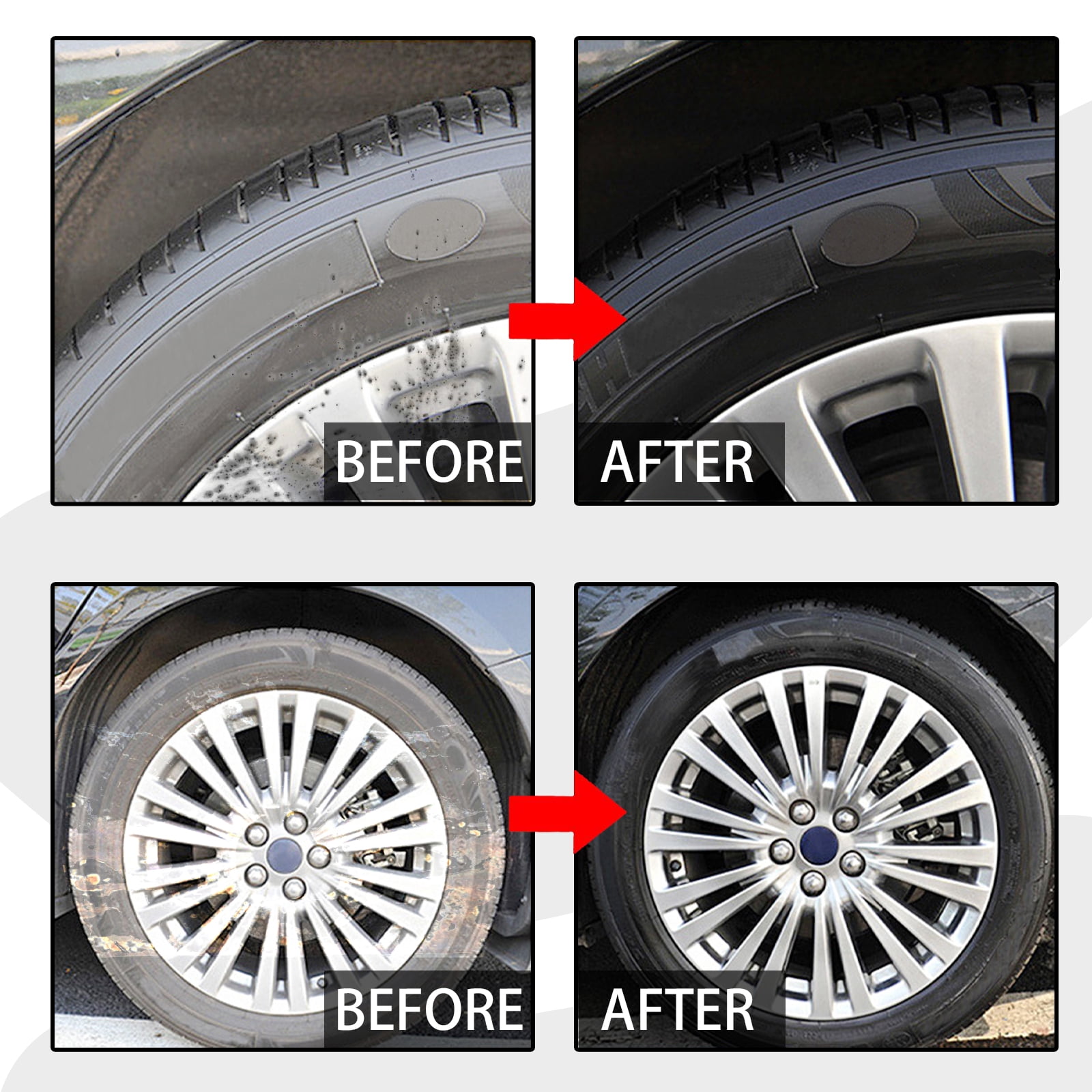 Homonth Non-Acid Wheel Cleaner, Wheel Hub Renovation Cleaning And Polishing Maintenance Multi-Functional Cleaning Agent