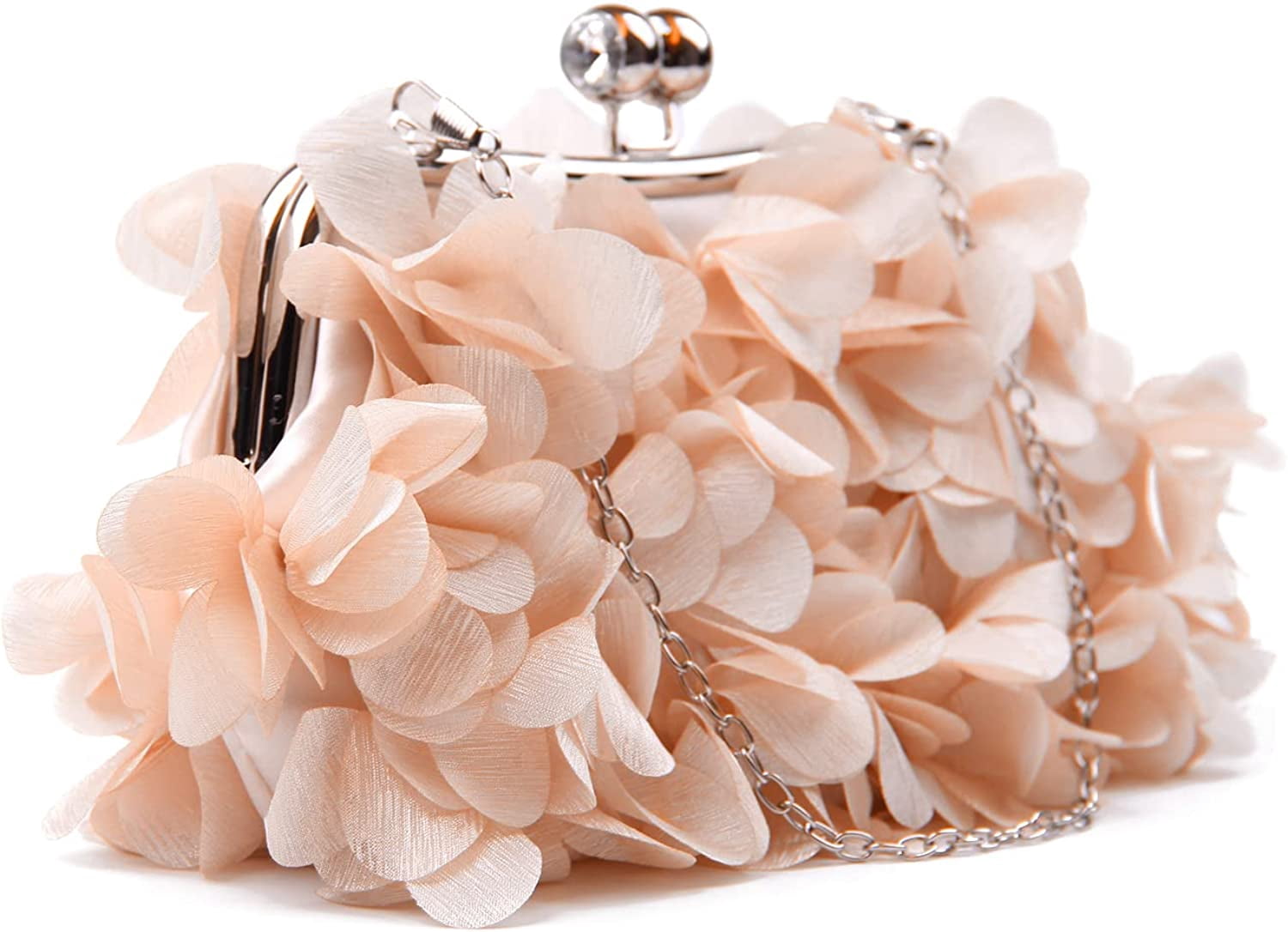 YOUI-GIFTS Womens Evening Clutches Floral Evening Handbag Ladies Wedding Party Chain Strap Shoulder Bag Purse